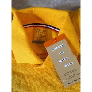 French Toast Long Sleeve Polo Shirt Kids Size M (8) Yellow Cotton Blend NWT‎ Top